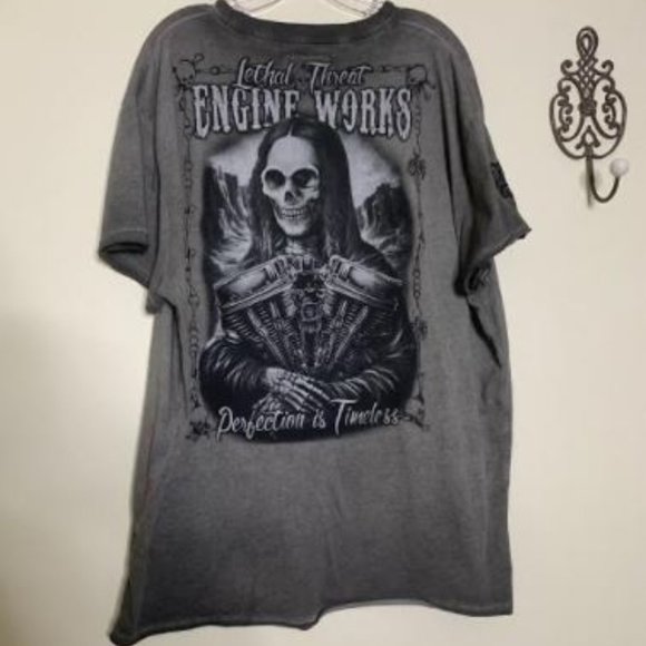 Lethal Threat Engine Works Cotton Graphic T Sz 2X - Picture 1 of 7